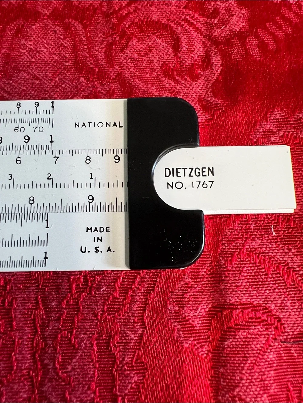 Vintage Dietzgen No. 1767 Maniphase Slide Rule Manual Case Made in USA